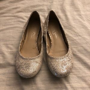 Jessica Simpson Angelique Snakeskin Flats